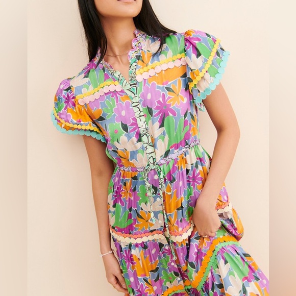 CeliaB Aneeta Midi Dress Size M - Picture 5 of 11